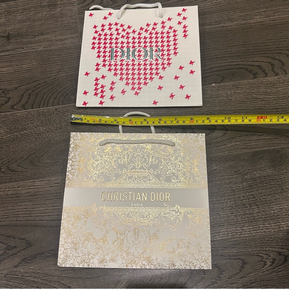 Dior Beauty Cosmetics Paper Bags x2